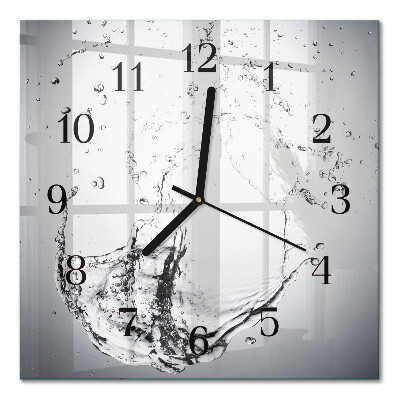 Horloge murale carrée Eau
