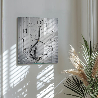 Horloge murale carrée Eau