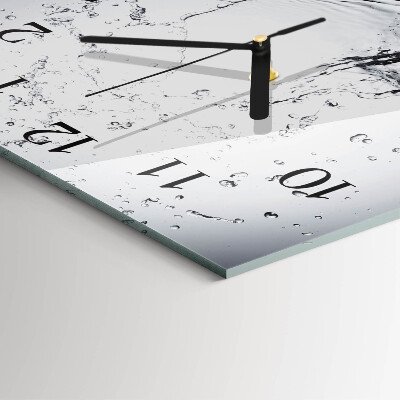 Horloge murale carrée Eau