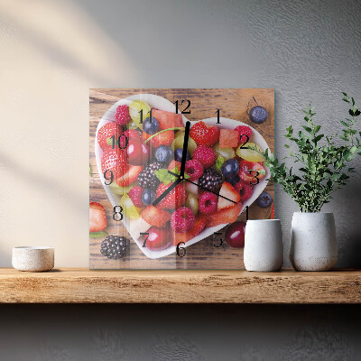 Horloge murale carrée Fruit