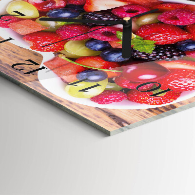 Horloge murale carrée Fruit