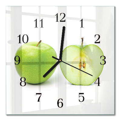 Horloge murale carrée Pomme