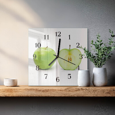 Horloge murale carrée Pomme