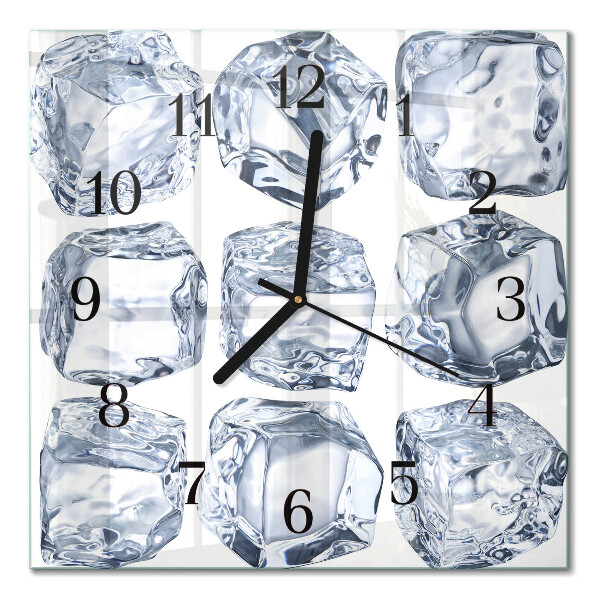 Horloge murale carrée Glace
