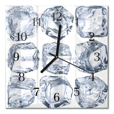 Horloge murale carrée Glace
