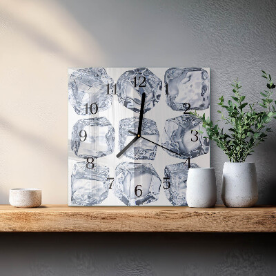 Horloge murale carrée Glace