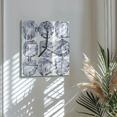 Horloge murale carrée Glace