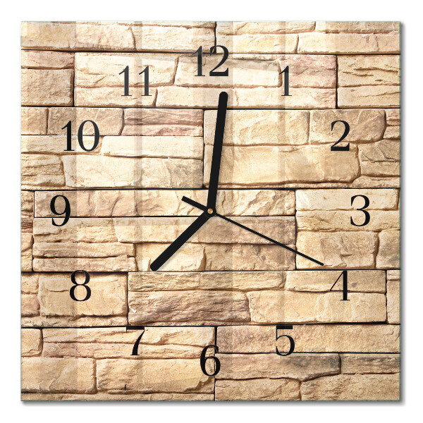 Horloge murale carrée Mâchefer