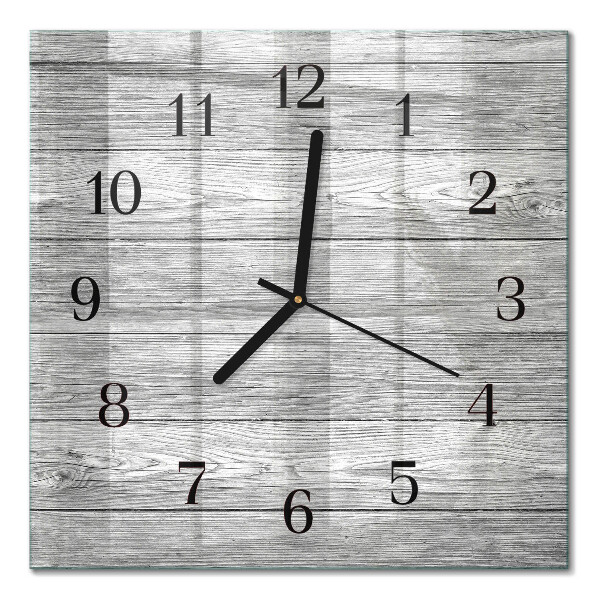Horloge murale carrée Bois gris