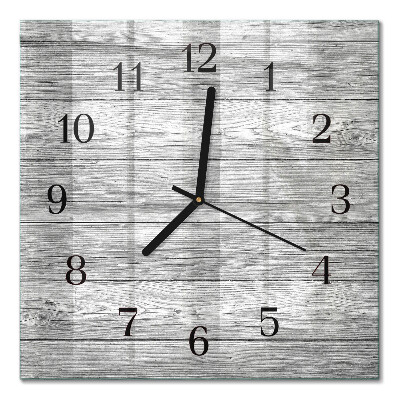 Horloge murale carrée Bois gris