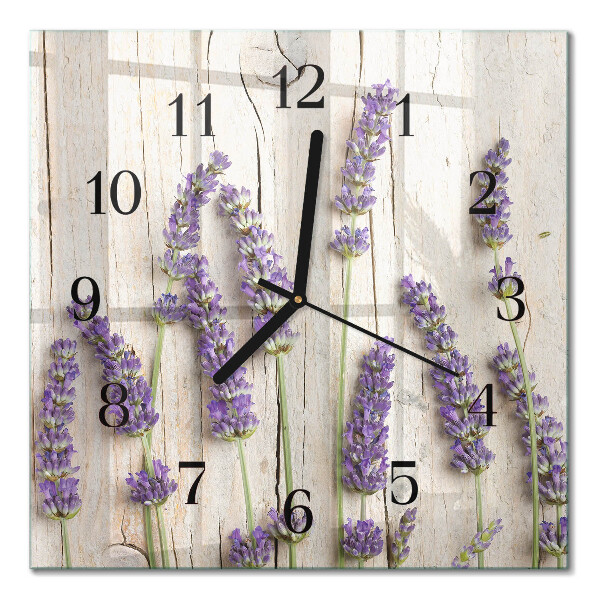 Horloge murale carrée Lavande