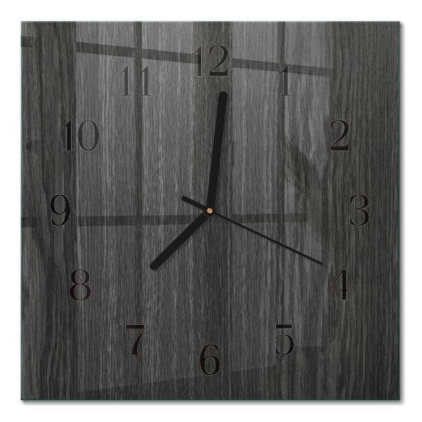 Horloge murale carrée Bois