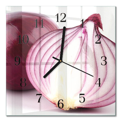 Horloge murale carrée Oignon