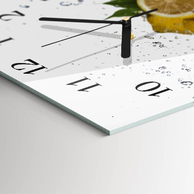 Horloge murale carrée Citrons