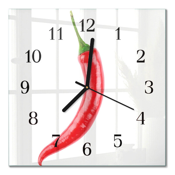 Horloge murale carrée Piment