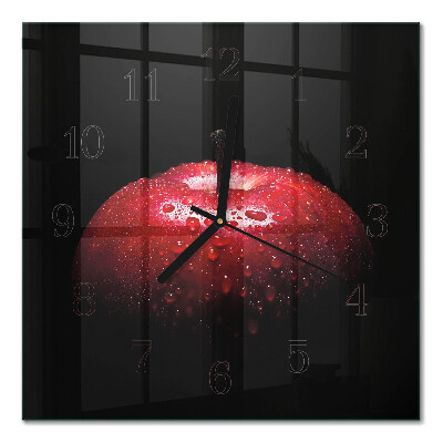 Horloge murale carrée Pomme