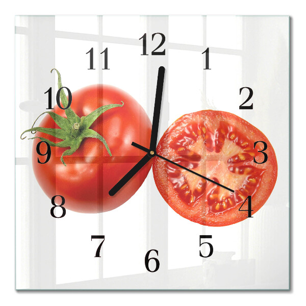 Horloge murale carrée Tomates