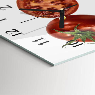 Horloge murale carrée Tomates