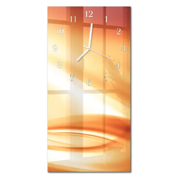 Horloge murale en verre rectangulaire Abstraction