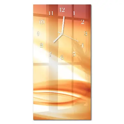 Horloge murale en verre rectangulaire Abstraction