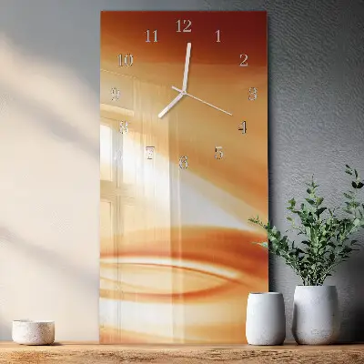 Horloge murale en verre rectangulaire Abstraction