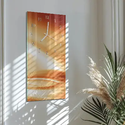 Horloge murale en verre rectangulaire Abstraction