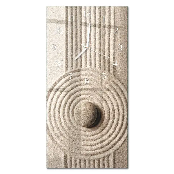 Horloge murale en verre rectangulaire Pierre