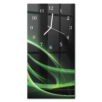 Horloge murale en verre rectangulaire Abstraction