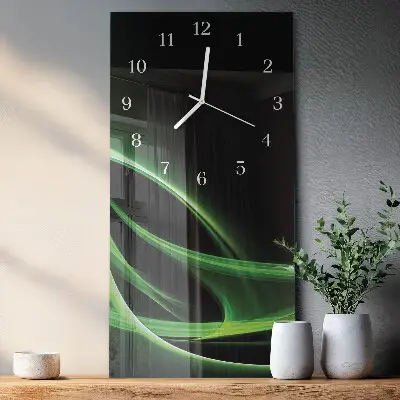 Horloge murale en verre rectangulaire Abstraction