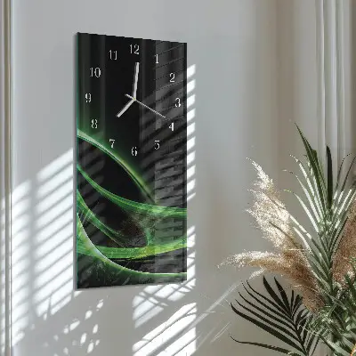 Horloge murale en verre rectangulaire Abstraction