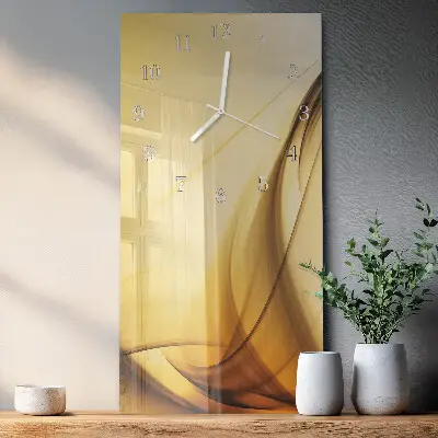 Horloge murale en verre rectangulaire Abstraction