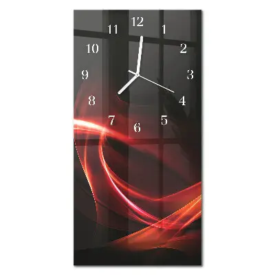 Horloge murale en verre rectangulaire Abstraction