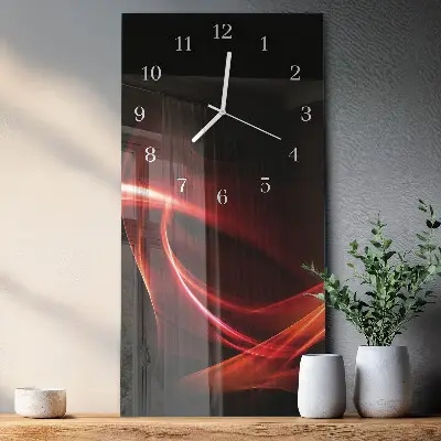Horloge murale en verre rectangulaire Abstraction