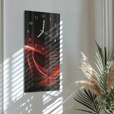 Horloge murale en verre rectangulaire Abstraction