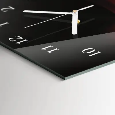 Horloge murale en verre rectangulaire Abstraction