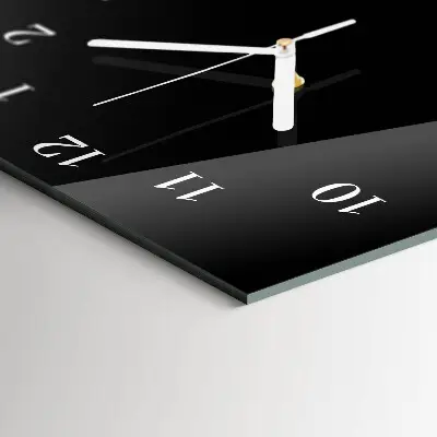 Horloge murale en verre rectangulaire Rose