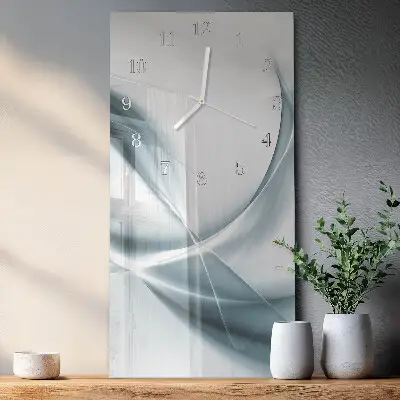 Horloge murale en verre rectangulaire Abstraction