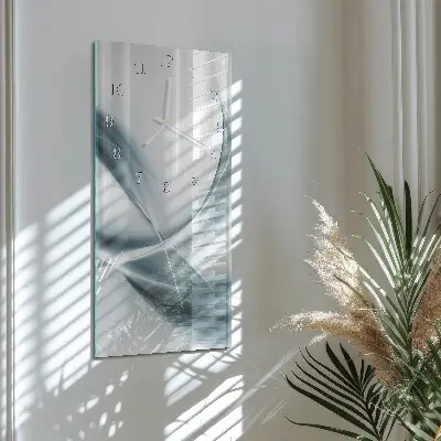 Horloge murale en verre rectangulaire Abstraction