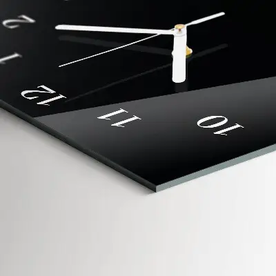 Horloge murale en verre rectangulaire Cygne