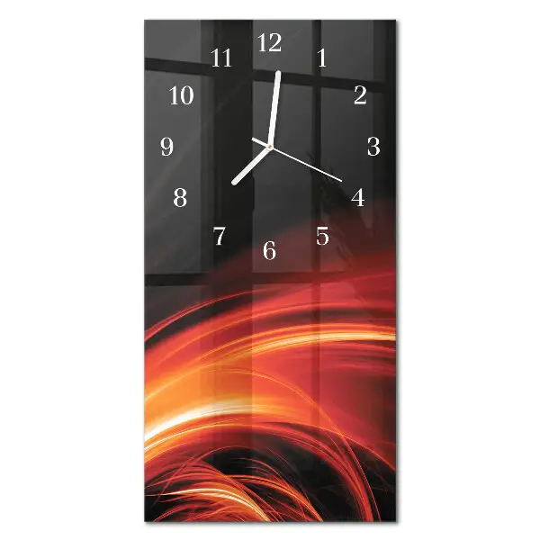 Horloge murale en verre rectangulaire Abstraction