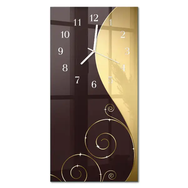 Horloge murale en verre rectangulaire Art abstrait