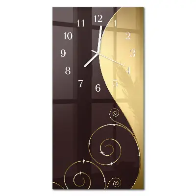 Horloge murale en verre rectangulaire Art abstrait