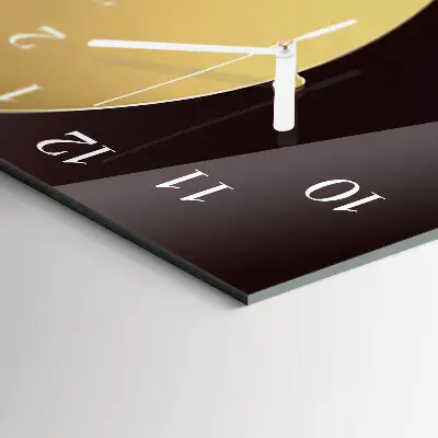 Horloge murale en verre rectangulaire Art abstrait