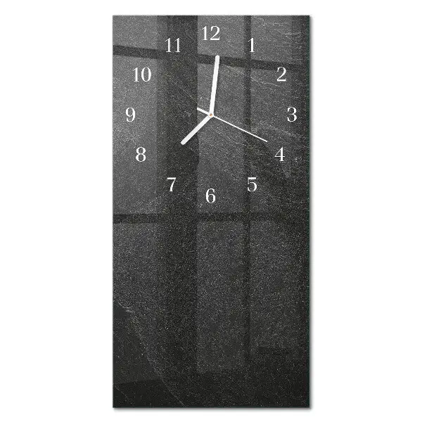 Horloge murale en verre rectangulaire Marbre