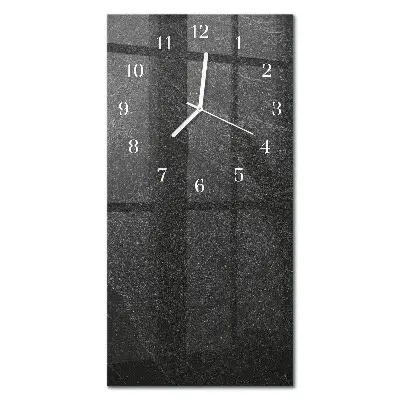Horloge murale en verre rectangulaire Marbre