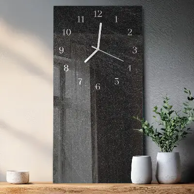 Horloge murale en verre rectangulaire Marbre