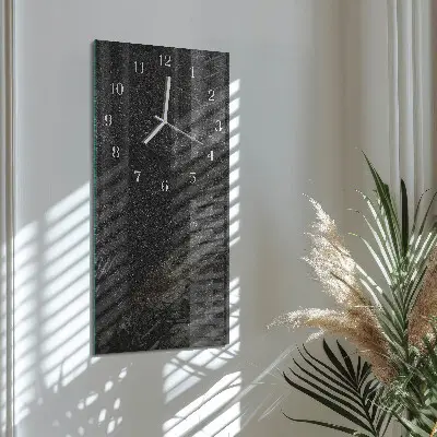 Horloge murale en verre rectangulaire Marbre