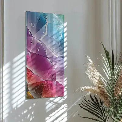 Horloge murale en verre rectangulaire Motif 3d
