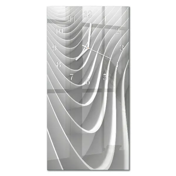 Horloge murale en verre rectangulaire Abstraction