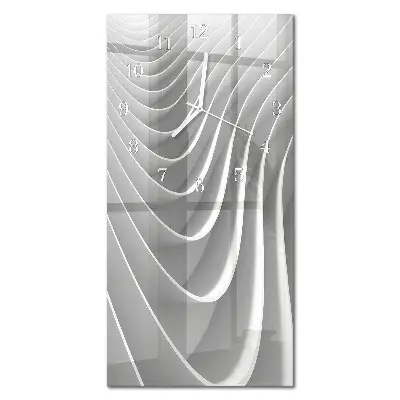 Horloge murale en verre rectangulaire Abstraction